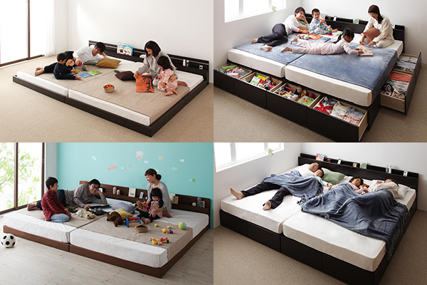 ベッドスタイルの連結ベッドコレクション - 親子で並んで眠るベッドを提案
