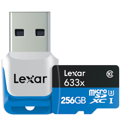 Lexar、256GBのHigh-Performance 633x microSDXC UHS-I（U3）カードを発表 ～新しい大容量カードにより、マルチメディアコンテンツの迅速な撮影と転送を実現～