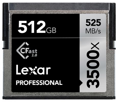 Lexar、CFast 2.0メモリカード512GBモデルを発表 ～最大メモリ容量が2倍に増えたことで、映画カメラマン、映画製作者、コンテンツクリエイターが4K以上の高画質な動画撮影が可能に～