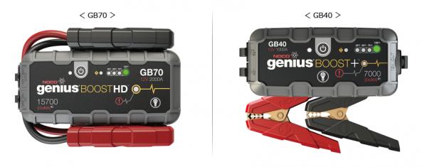 株式会社阿部商会、米国の老舗バッテリー関連機器メーカー The NOCO Company社製次世代ジャンプスターター GeniusBoostシリーズ『GB40』、『GB70』を発売