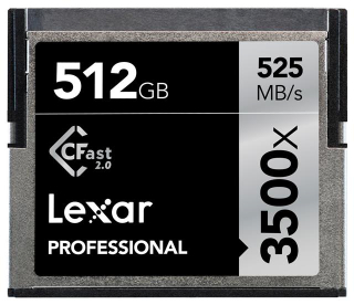 レキサー、CFast 2.0メモリカード512GBモデルの国内発売を3月に開始