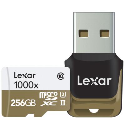 Lexar、容量256GBのProfessional 1000x microSD UHS-II（U3）カードを発表