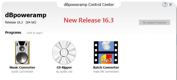 ハイレゾ対応CDリッピングソフトウェア　dBpoweramp Windows版 R16.3の販売開始