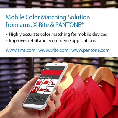 ams、エックスライト、パントン３社でモバイル向け カラー・センシング・ソリューションを開発