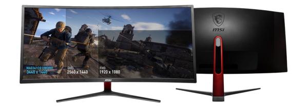 MSI、21：9ウルトラワイドQHD対応34型湾曲型GAMINGモニター