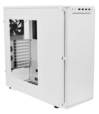 ミドルタワーPCケース アクリルウィンドウ付き 静音性とメンテナンス性を兼ね備えたミドルタワーPCケース、マット