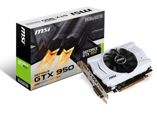 MSI、低消費電力化を実現し、補助電源なしで動作するNVIDIA GeForce GTX 950搭載OCカードを発売