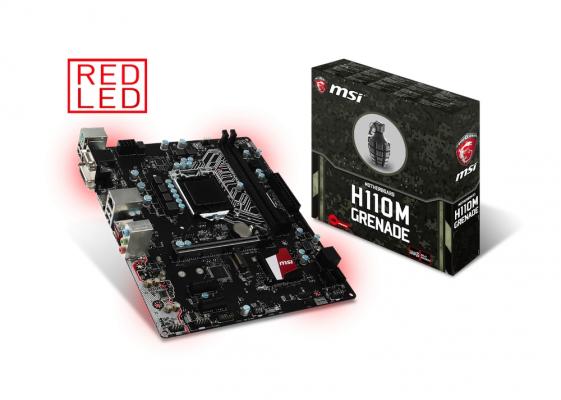MSI、Intel H110採用ゲーミング向けMicro-ATXマザーボード「H110M GRENADE」を発売