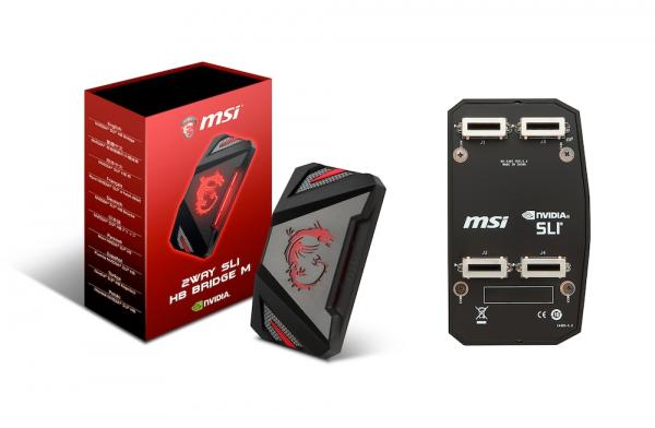 MSI、GeForce GTX 10シリーズのSLI性能をフルに引き出す2-way SLI HBブリッジ2製品を発売