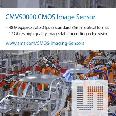 業界初の48Mピクセルのグローバルシャッターを実現するCMOS イメージセンサ 毎秒30フレームで8kの解像度をサポート
