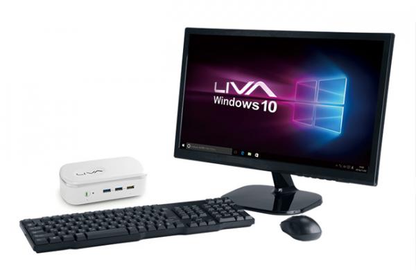ECS、手のひらサイズの小型デスクトップパソコン LIVA X2 に液晶モニタ・マウス・キーボードを同梱したセットモデルLIVA X2 PC SETを2016年12月上旬より発売