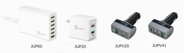 加賀ソルネット（株）　人気ブランド「j5 create」より Quick Charge 3.0対応 USB充電器 新製品4種　2月10日より新発売