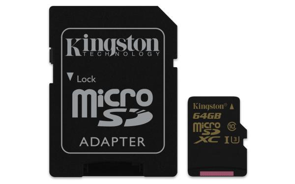 Kingston、UHS-I スピードクラス 3 準拠の高速microSDフラッシュカード「Kingston Gold microSD UHS-I スピードクラス3」4月7日より新発売