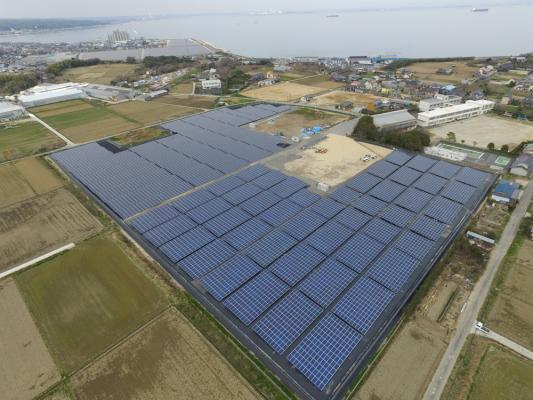 エグチホールディングス株式会社が2017年４月より愛知県知多郡美浜町の大規模太陽光発電所を増設し、合計3.5MWの運転を開始。