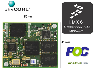 NXP i.MX6（Cortex-A9）搭載システムオンモジュールphyCORE-i.MX6の販売開始