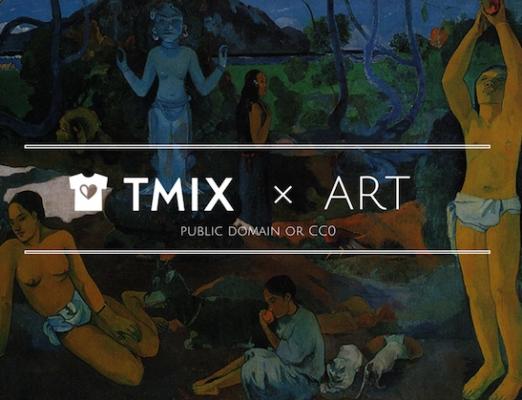 ポール・ゴーギャンのアートを題材に自分だけのオリジナルアートTシャツを作れるTMIX×ARTプロジェクト第7弾、6月27日より開始。