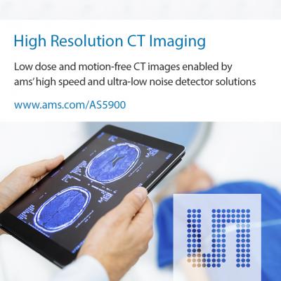 amsの新しい高性能センサインターフェースソリューション、医療用、産業用およびセキュリティ用CTスキャナのより鮮明かつ詳細な画像レンダリングを実現