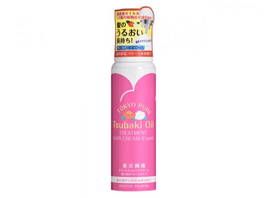 【誕生！軽い泡の椿オイルヘアクリーム！】「東京純椿トリートメントヘアクリーム（フォーム）」　8月上旬より化粧品取扱店、ECショップにて発売！