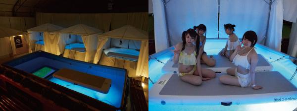 TOKYO POOL LABOに新コンテンツ「半個室のナイトプール」スタート