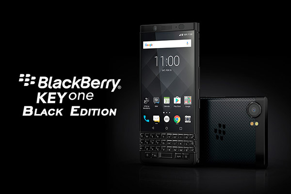 Powered by Androidの、強固なセキュリティ機能を持った「BlackBerry（R）KEYone」からスペックが強化されたBlack Editionが登場！ 9月下旬国内発売決定！