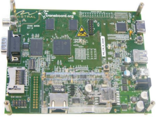 TI製AM3517プロセッサ搭載Crane Boardの販売を開始