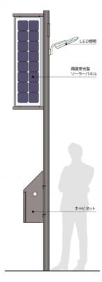 【オーダー金属建材の菊川工業】スタイリッシュなソーラーLED街路灯シリーズ 「エコアヴェニュー ライト」販売開始 : 1本支柱のシンプルタイプを導入しやすい価格で提供