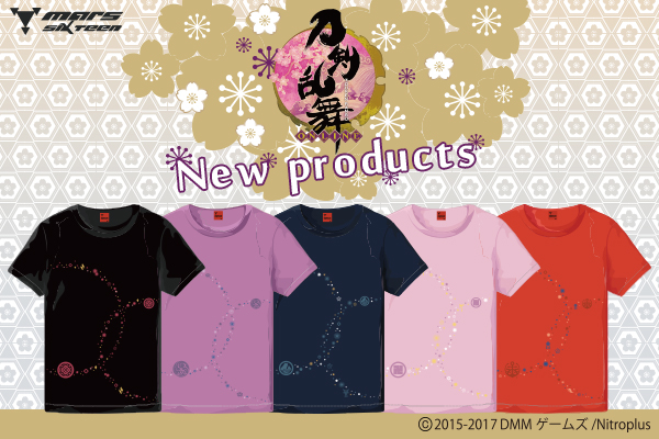 【刀剣乱舞-ONLINE-×MARS16】コラボレーションTシャツの先行販売を【mars on the WEB】にて開始！！