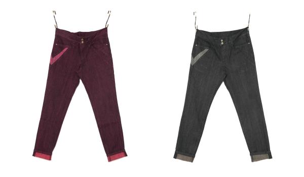 【京都デニム】バレンタインカラージーンズを販売開始 | 赤と茶色の重ね染め加工で表現