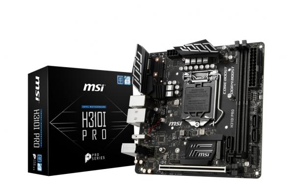 MSI、第8世代Coreプロセッサに対応した低価格Mini-ITXマザーボード「H310I PRO」を発売