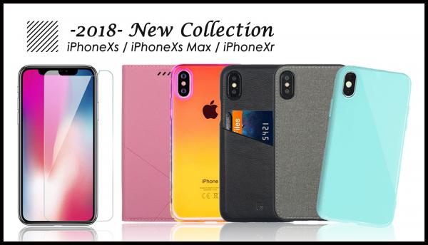 2018年Newモデル iPhoneXs・iPhoneXr・iPhoneXsMax、3機種のケース・保護ガラスフィルム、9月13日より豊富なラインナップで販売開始