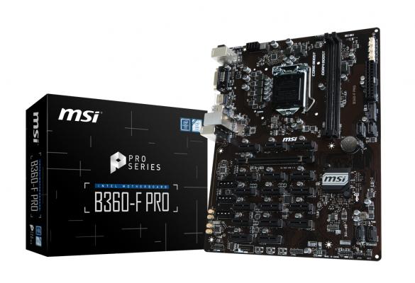 MSI、マイニング向け独自機能を搭載したIntel B360マザーボード「B360-F PRO」など2製品を発売