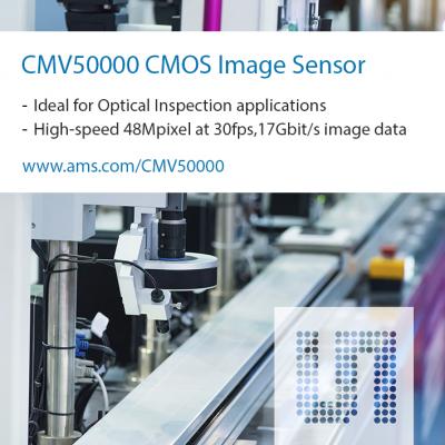 ams、マシンビジョンシステム向け高速・高解像度CMOSイメージセンサの量産を開始