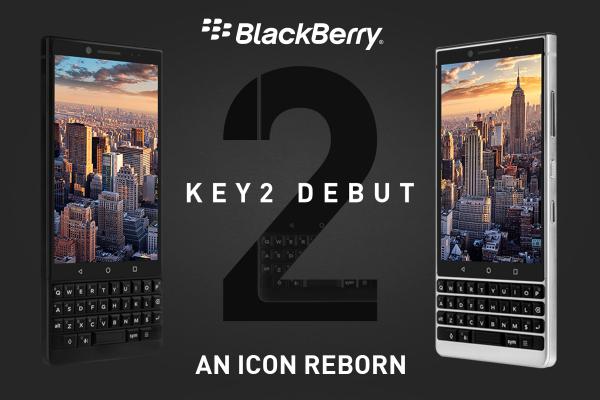 【訂正とお詫び】BlackBerry最新端末「BlackBerry（R）KEY2」が今夏発売！世界で唯一のバンド18対応の日本国内モデルとして、国内初の3大キャリアSIMの利用が可能に！