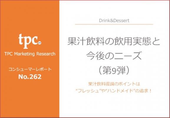 TPCマーケティングリサーチ株式会社、果汁飲料の飲用実態と今後のニーズについて調査結果を発表