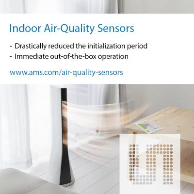 amsのVOCセンサCCS8xx製品ファミリ、 屋内空気質監視のエンドユーザエクスペリエンスを強化