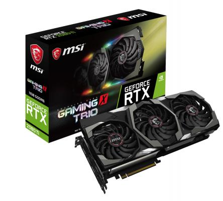 MSI、NVIDIA GeForce RTX 2080 Ti搭載OCカード「GeForce RTX 2080 Ti GAMING X TRIO」を発売