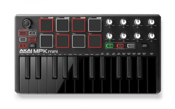 数量限定ブラック色 25鍵盤MIDIキーボード・コントローラーAkai Professional 「MPK Mini MKll LE Black」発売開始のお知らせ