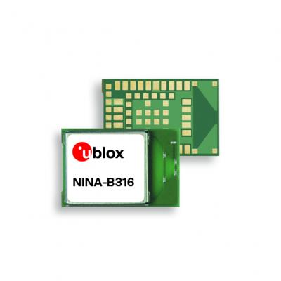 ユーブロックス、Bluetooth Low EnergyモジュールのNINA-B3シリーズにPCB一体型アンテナ製品を追加