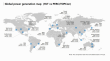 図 1.1 全世界における発電量利得のマップ (PRNewsfoto/Risen Energy Co., Ltd)
