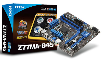 Intel Z77チップ搭載、第3世代Intel Coreプロセッサ、AMD CrossFireに対応したMicro-ATXマザーボード
