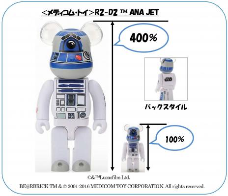 ANAスター・ウォーズ特別塗装機グッズ BE@RBRICK R2-D2（TM） ANA JET ...