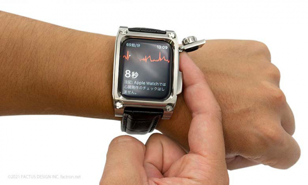 Apple Watch4,5,6 44mm専用 腕につけたまま心電図APPが使えるメタル ...