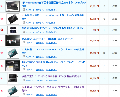 1万円値下がりしたニンテンドー3ds ネットオークションでは定価超えの不思議 オークファン ニンテンドー3ds のec オークション価格調査発表 株式会社オークファン プレスリリース配信代行サービス ドリームニュース