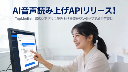 AI音声読み上げAPIリリース！TopMediai、幅広いアプリに読み上げ機能を