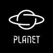 Planet logo black
