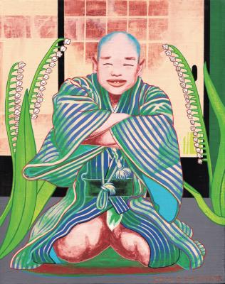 仙台商圏で古くから商売繁盛の福の神として知られている「仙台四郎」。その四郎像を15組のアーティストが新しく創作する「絵になる仙台四郎」展を仙台市・晩翠画廊にて2月26日から開催。