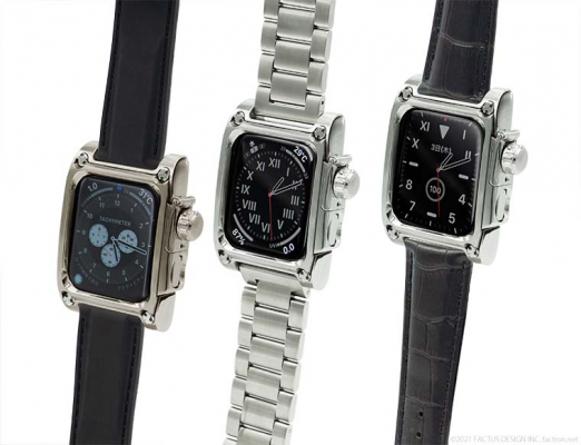 Apple Watch4,5,6 44mm専用 腕につけたまま心電図APPが使えるメタル 