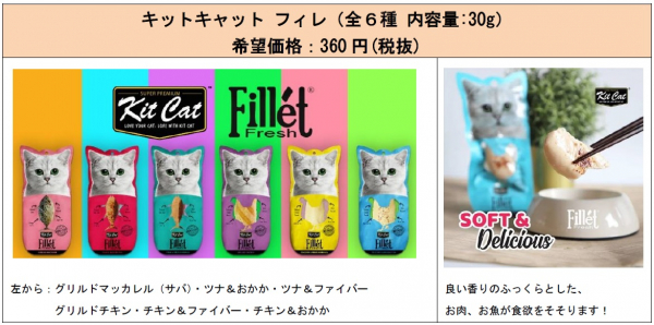 「Kit Cat（キットキャット）」から新商品発売！ －猫専用プレミアムブランドから、新おやつが登場－