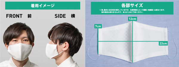 【東京シャツ】新商品リリース 全国195店舗　ワイシャツ専門店 東京シャツ株式会社 綿100％形態安定マスクの販売を開始