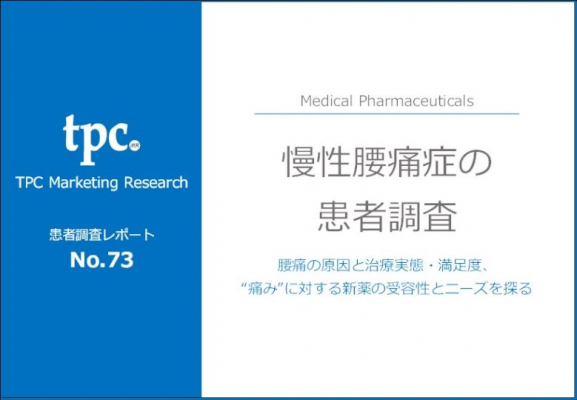 Tpcマーケティングリサーチ株式会社 患者調査no 73 慢性腰痛症の患者について調査結果を発表 マピオンニュース